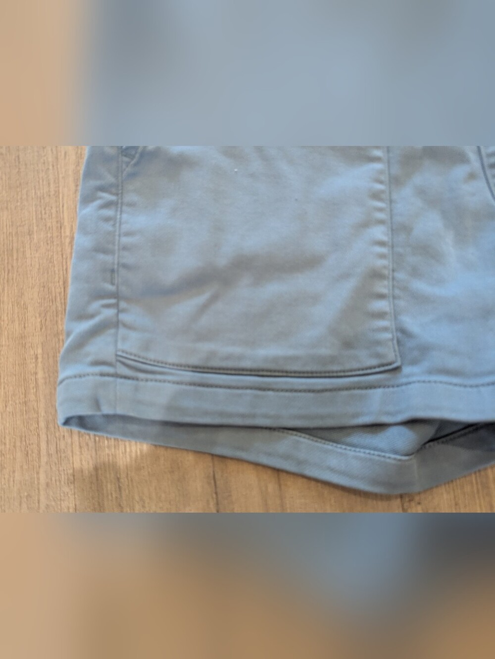 DU/ER Blue Lyocell Blend Drawstring Shorts - Picture 5 of 7
